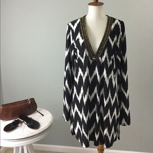 La Blanca Beaded Swim Cover up Tunic Dress